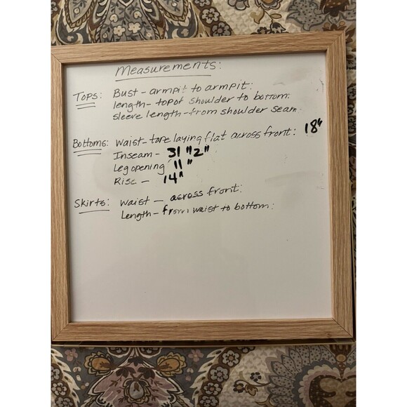 Naturals D& Co Pants Linen Blend Wide Leg Pull On Gold White Stripe Large Tall - Picture 7 of 7